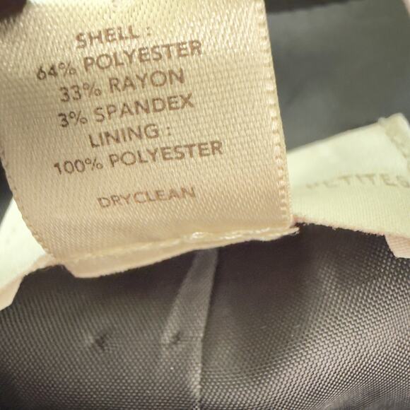 NWT LOFT Black Gray Summer Short Sleeve Button Down Shirt Blouse Blazer Size MP - Picture 5 of 7